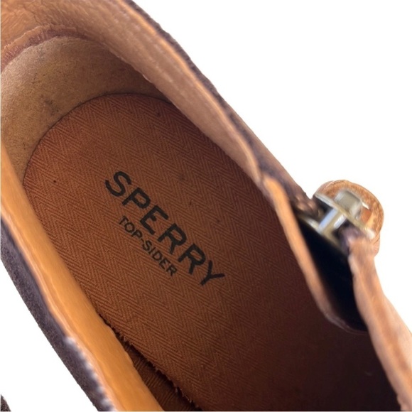 EUC Sperry Top-Sider Leather Heeled Ankle Boots Size 7.5 - Picture 5 of 8